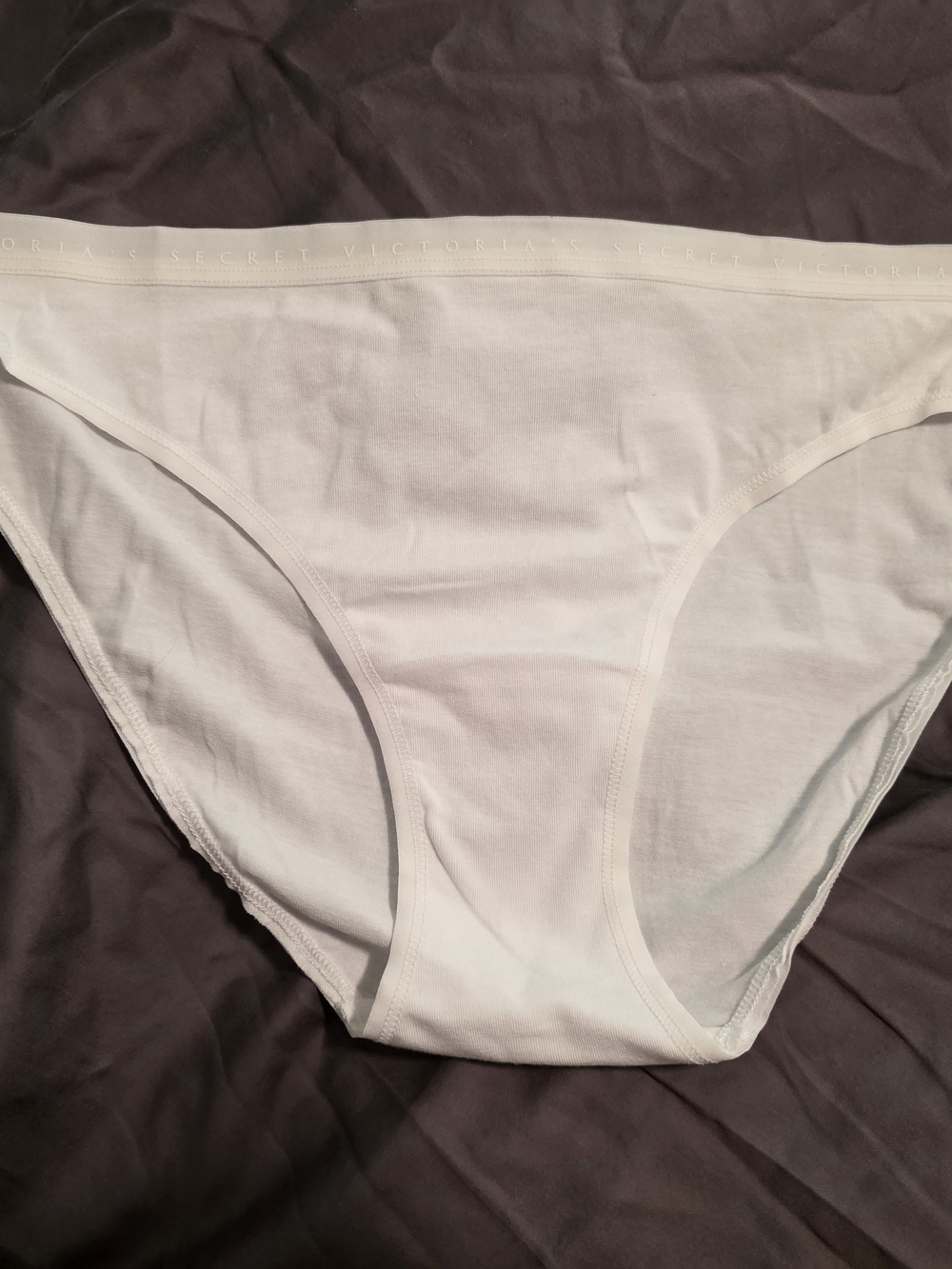 Victoria's Secret White Cotton Bikini Briefs
